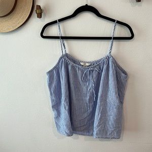 Linen blend tank top